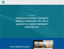 Tablet Screenshot of milesquirk.com